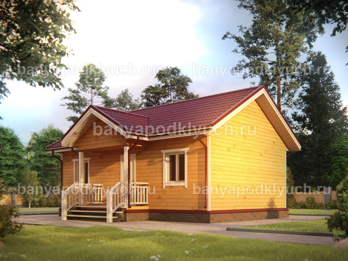 Баня из бруса 9x6 м Баня из бруса 9x6 м
