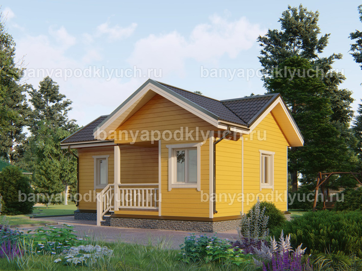 Каркасная баня 8x6 м Каркасная баня 8x6 м