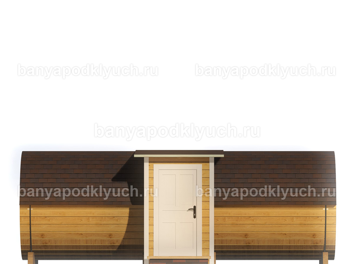 Баня-бочка 5.8x2.3 м Баня-бочка 5.8x2.3 м