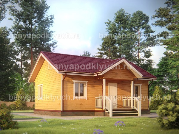 Баня из бруса 9 на 6 м